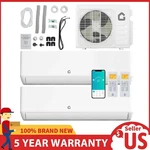 35000 Btu Dual Zone Mini Split Heat Pump Air Conditioner Ac Unit 12000+24000. Fixed Price $2179.99.