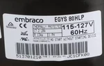 Whirlpool Egys 80HLP, 513701210 Compressor, Embraco, 115-127 Volt, 60HZ, R134A. Fixed Price $472.99.
