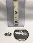 1960 Dietrich Motors Vw Bug Sterling Charm Pocket Mirror Matchbook Sandusky Oh. Fixed Price $59.95.