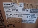 Bristol Rotolock H2NG124GPEE 460V 60HZ 3PH Reciprocating Compressor 049264004. Fixed Price $2970.00.