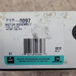 White-rodgers F19-0097 Motor Assembly 3 Wire Water Valves 25V Ac Metal Plastic. Fixed Price $194.00.