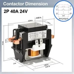 Okumoe A/c Contactor 2-POLE Coil Compressor Condenser MC-24V-40A-2P New. Fixed Price $17.95.