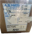 New A.o. Smith Electric Motor 175 HE3H701K 1/3H.P. 1075 Rpm. Fasco D908 GE3729. Fixed Price $99.95.