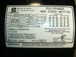 Emerson P63PYDCH-3125 Electric Motor Hp 1750 Rpm 230/460V. Fixed Price $298.00.
