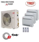 Ymgi 36000 Btu Tri Zone Ductless Mini Split Air Conditioner Heat Pump 220V. Fixed Price $4725.00.