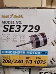 SE3729 Smart Electric Condenser Fan Motor 1/3HP 1075RPM 208-230V. Fixed Price $100.00.