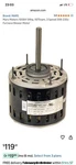 Mars 10584 Direct Drive Blower Motor 1/4HP - 208/230V 3SPD 1075RPM. Fixed Price $99.99.