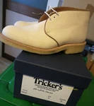 Tricker's Mike For Margaret Howell Uk 7 41 Mens White Canvas Shoes New In Box. Fixed Price $249.06.