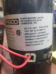 Fasco Fan Motor, 7131-0207, Type U31EB2, 460V, 1PH, 1/16HP, 3000RPM. Fixed Price $75.00.