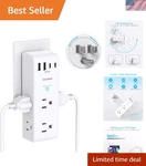 Portable Surge Protector With 4 Usb Ports & 1800J Protection - Ideal For Travel. Fixed Price $18.89.