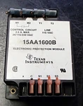 Electronic Protection Module Texas Instruments 15AA1600B 115VAC Used T/o Lot OF3. Fixed Price $65.00.