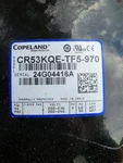 Copeland CR53KQE-TF5-970 Hermetic Reciprocating Compressor. Fixed Price $2250.00.