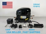 Sikelan QD110Y11G Refrigeration Compressor 1/4HP 751BTU 110-120V R600A Lbp. Fixed Price $149.99.