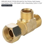 Midline Valve 73338-OM Add On Tee Fitting Split Supply Outlet 3/8 In. Fip. Fixed Price $15.00.