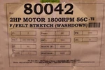 North American Electric F56C2M-4 Motor 3450RPM 2HP 60HZ 1750 Stock S-294. Fixed Price $650.00.