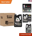 Edge 5W-20 Advanced Full Synthetic Oil Quarts X 3 Pack Peak Performance. Fixed Price $147.99.