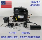 Sikelan QD65Y11G Refrigeration Compressor 1/7HP 450BTU 110-120VAC R600A Lbp. Fixed Price $129.99.