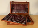 Rexel Derwent Fine Art Pastel Pencils England Uk Set Of 90 With Wooden Box. Fixed Price $175.00.