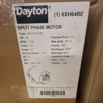 Dayton 6XH64BE Split Phase Motor 1/6 Hp 1725 Rpm 115V 4.2A Ball Bearings Odp. Fixed Price $84.95.