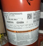 Alliance Compressors SPA026B1RPA Hermetic R-410A 208-230V 370 Phase. Fixed Price $525.00.