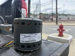 Ge 5KCP39PGS082S Blower Motor HC45AE199A 3/4HP 230V RPM1075/3SPD Used #CMP255. Fixed Price $110.00.