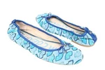Sam Edelman Tara 211886 Women Blue Suede Bow Lips Slip On Ballet Flats Size 9.5. Fixed Price $84.00.