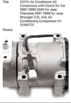 Cciyu Air Conditioner Ac Compressor With Clutch For Car 1997-1999 2000 Jeep. Fixed Price $60.00.