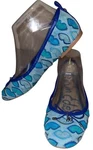 Sam Edelman Tara 211886 Blue Suede Bow Lips Slip On Ballet Flats Women Size. Fixed Price $34.00.