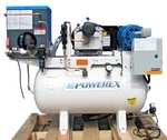 Powerex Oilless 3HP Scroll Air Compressor STS030134 With Tank And Dryer. Fixed Price $3750.00.