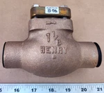 Henry Globe Check Valve 1-1/8" Od Solder Connections P/n 205-1-1/8. Fixed Price $187.25.