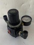 Amflo 4115A-99 1/4" Standard Air Filter Regulator 300PSI With Gauge, Elbows. Fixed Price $30.00.