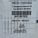 Embraco W11557425 Compressor For Whirlpool Refrigerator Pn 518102607UA.2 New. Fixed Price $275.00.