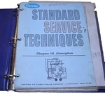 Carrier Standard Service Techniques & Other Hvac Manuals/diagrams Binder. Fixed Price $29.99.