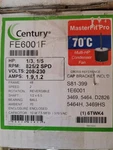 Century FE6001F 1/3-1/5HP 825RPM Spd 208-230V 48Y Condenser Motor. Fixed Price $180.00.