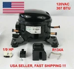 Sikelan QD35H11G Refrigeration Compressor 1/9 Hp 307BTU 110-120V R134A 50-60HZ. Fixed Price $119.99.