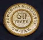50 Year Adv. Paperweight General Motors Powertrain Casting Facility, Defiance/oh. Fixed Price $64.00.
