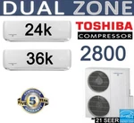 60000 Btu Dual Zone Ductless Mini Split Air Conditioner Heat Pump, 24000 + 36000. Fixed Price $4389.00.