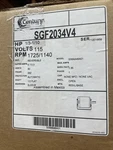 Century Fan/blower Motor, 1/3-1/10 Hp 1725RPM/1140RPM 115 SGF2034V4 New. Fixed Price $228.00.