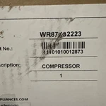 WR87X32223 Refrigerator Compressor New. Fixed Price $65.00.