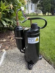 New Gmcc KTF250D22UMT Rotary Ac Compressor R32 R410A Removed From Unit. Fixed Price $595.00.