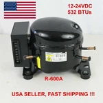 12V 24V Dc Refrigeration Compressor Fridge Freezer Mobile Solar QDZY75G R600A. Fixed Price $204.99.