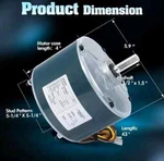 A/c Condenser Fan Motor 5KCP39EGS070S 1/4 Hp, 1100 Rpm, 208-230V Ge. Fixed Price $85.00.