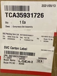 TCA35931726 Lg Compressor Compshelf. Fixed Price $175.00.