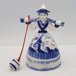 Vintage Hp Delft Blue Porcelain Figurine Milk Maiden Water Carrier Pre-owned. Fixed Price $12.60.