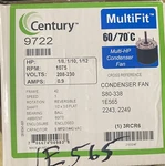 Century 9722 Condenser Fan Motor Multi Hp 208-230 Volt 1075 Rpm Brand New. Fixed Price $99.99.