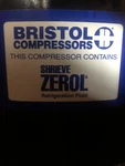 Bristol Compressor Roto Lock H2NG204DREF*. Fixed Price $4500.00.