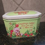 Vintage Strawberry Shortcake Trinket Box 1980S Bristol Ware Tin. Fixed Price $14.00.