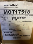 Trane 1.0 Hp, 230/460/60/3, 1725 Rpm, Motor, MOT17518. Fixed Price $1295.99.
