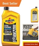 Pennzoil Ultra Platinum Full Synthetic 5W-20 Motor 1 Quart For Peak Per.... Fixed Price $16.19.